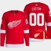 men red wings custom first round pick 2022 nhl draft red jersey