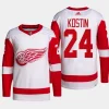 men red wings klim kostin authentic pro away primegreen white jersey 0