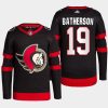 men senators drake batherson 2022 primegreen authentic pro home black jersey