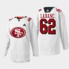 men sharks kevin labanc 2022 specialty warm up 49er mash up white jersey