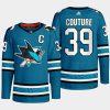 men sharks logan couture 2022 23 primegreen authentic home teal jersey