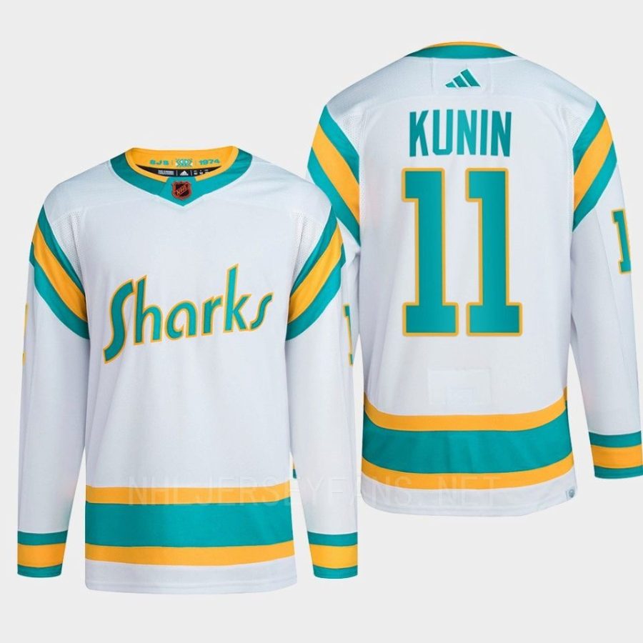 men sharks luke kunin 2022 authentic primegreen reverse retro 2.0 white jersey