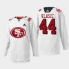 men sharks marc edouard vlasic 2022 specialty warm up 49er mash up white jersey