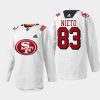 men sharks matt nieto 2022 specialty warm up 49er mash up white jersey