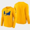 men st. louis blues authentic pro core collection gold secondary long sleeve t shirt