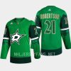 men stars jason robertson 2023 st. patricks day primegreen authentic jersey green