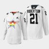 men stars jason robertson warm up 2023 pride night white jersey