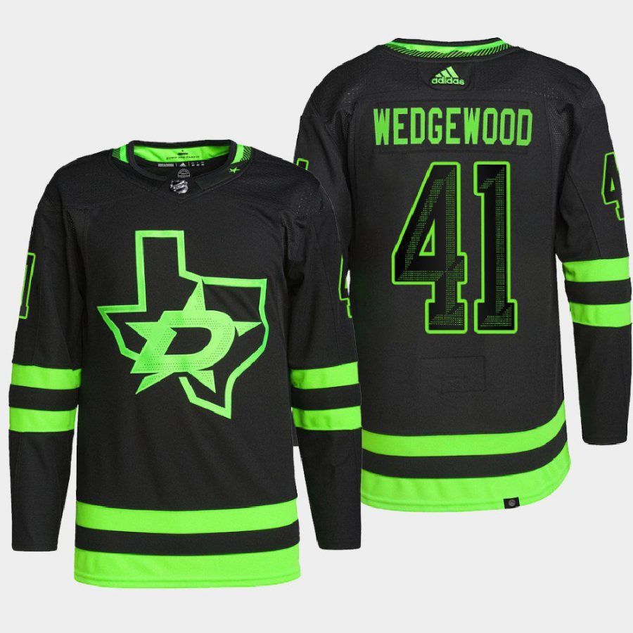 men stars scott wedgewood 2022 primegreen authentic pro alternate black jersey