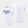 men tampa bay lightning 2022 eastern conference champs white locker room t shirt