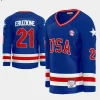 men usa team mike eruzione hockey miracle blue jersey