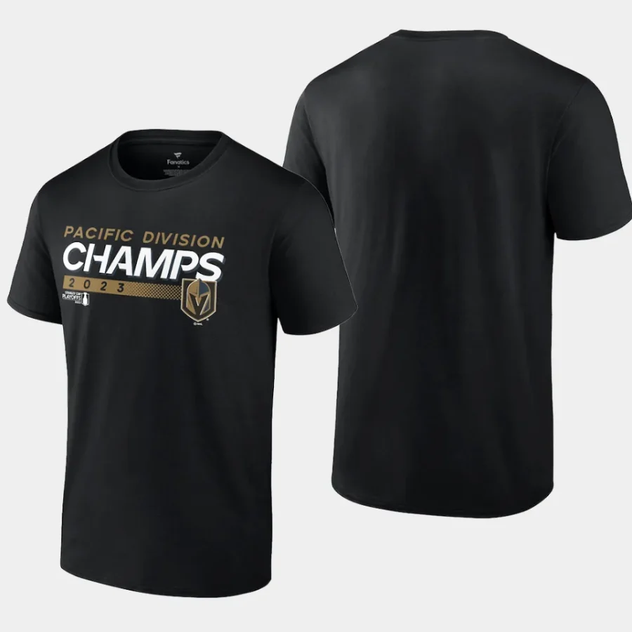 men vegas golden knights 2023 pacific division champions black t shirt