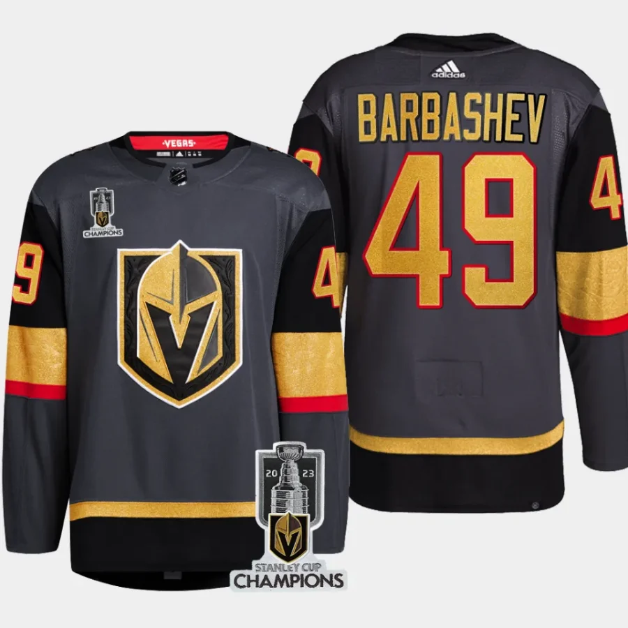 men vgk ivan barbashev authentic alternate 2023 stanley cup champions gray jersey