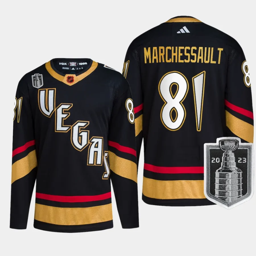 men vgk jonathan marchessault reverse retro 2023 western conference champions black jersey