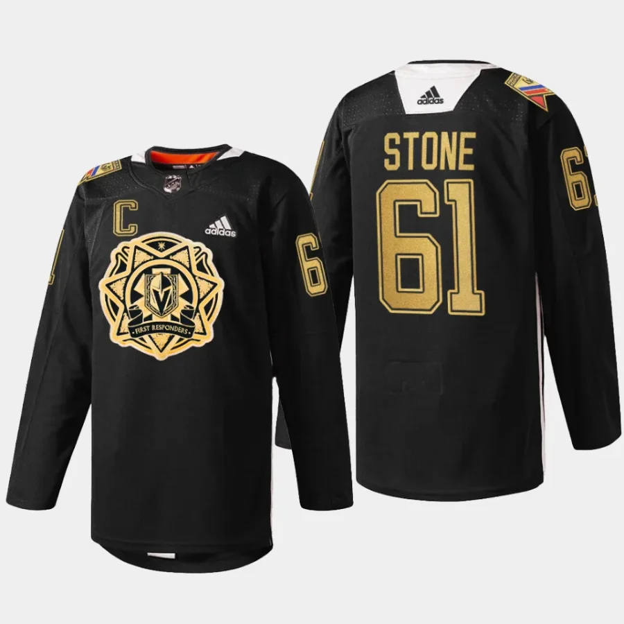 men vgk mark stone 2024 first responders black jersey