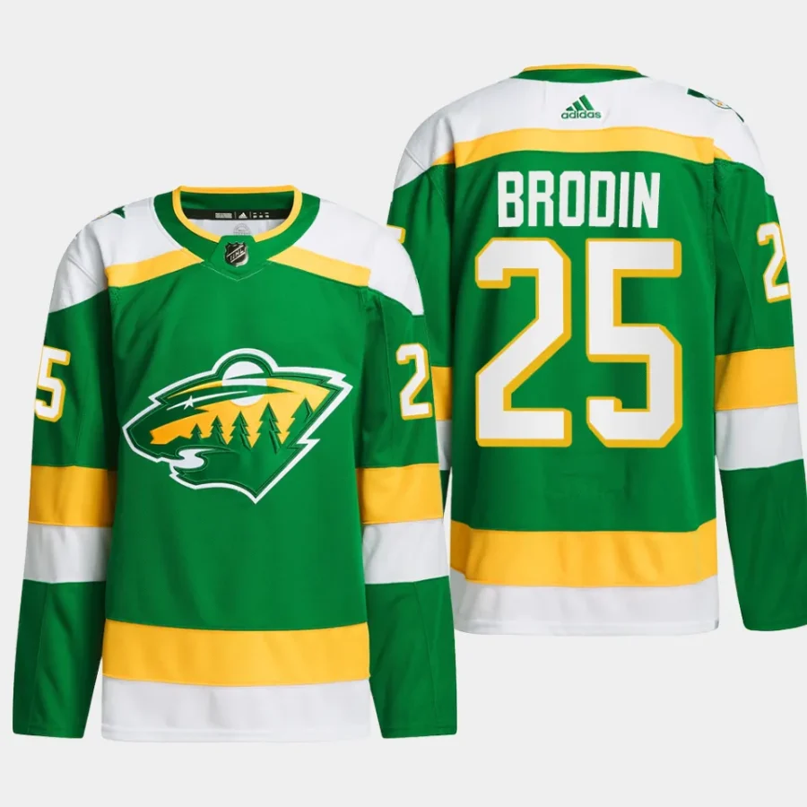 men wild jonas brodin 2023 24 primegreen alternate authentic player green jersey