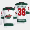 men wild mats zuccarello primegreen away authentic pro white jersey