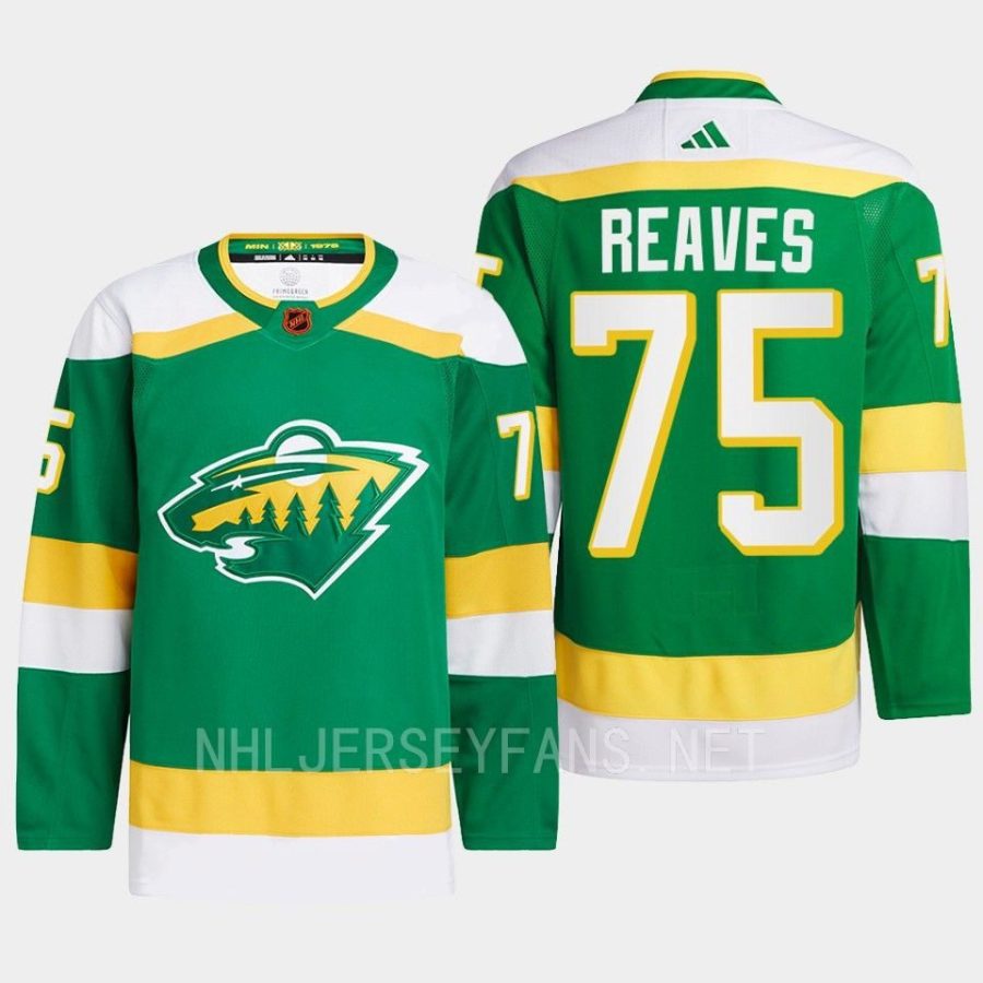 men wild ryan reaves 2022 authentic primegreen reverse retro 2.0 green jersey