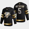 mike matheson penguins black 2022 stanley cup playoffs diamond edition authentic jersey