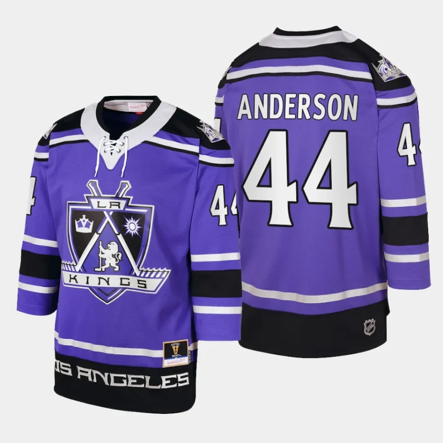 mikey anderson kings purple 2002 blue line player jersey