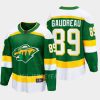 minnesota wild frederick gaudreau special edition 2.0 2022 breakaway retro jersey green