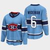 montreal canadiens chris wideman special edition 2.0 2022 breakaway player retro jersey blue