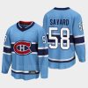 montreal canadiens david savard special edition 2.0 2022 breakaway player retro jersey blue