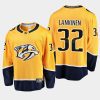 nashville predators kevin lankinen home breakaway player jersey gold