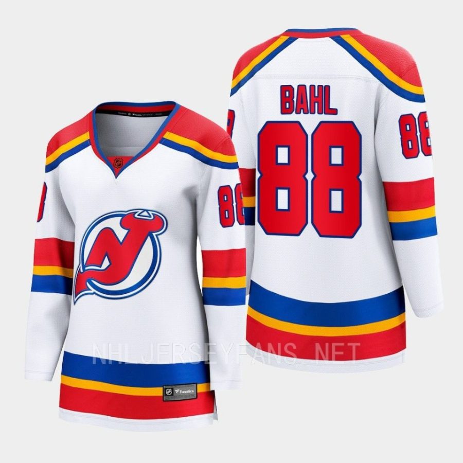 new jersey devils kevin bahl special edition 2.0 2022 breakaway retro jersey white 0a