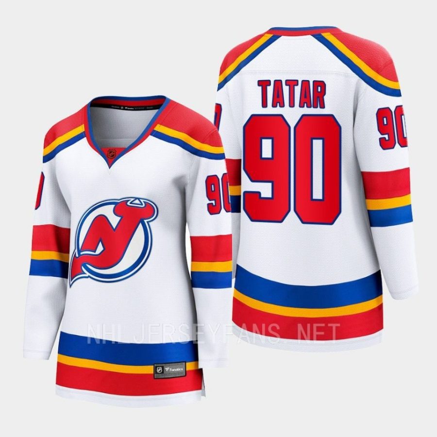 new jersey devils tomas tatar special edition 2.0 2022 breakaway retro jersey white 0a