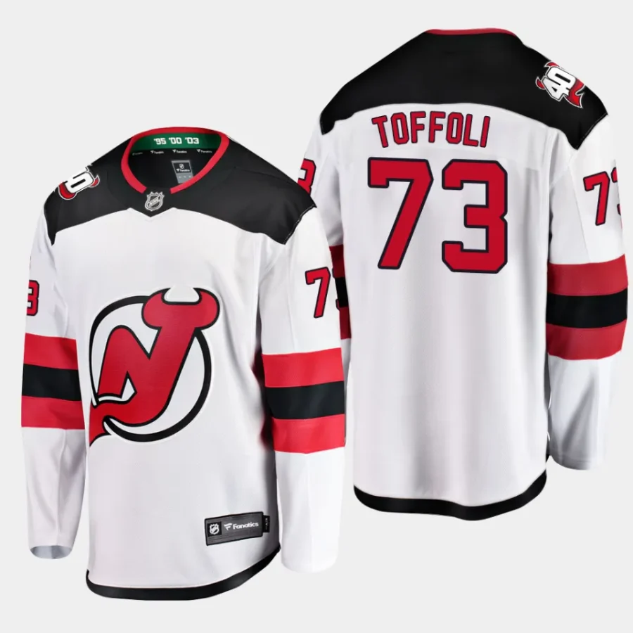 new jersey devils tyler toffoli away breakaway player jersey white