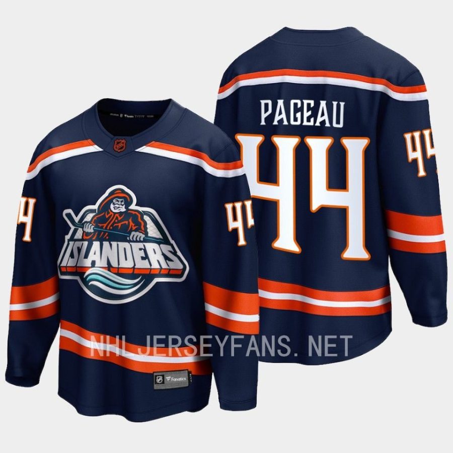 new york islanders jean gabriel pageau special edition 2.0 2022 breakaway player retro jersey navy