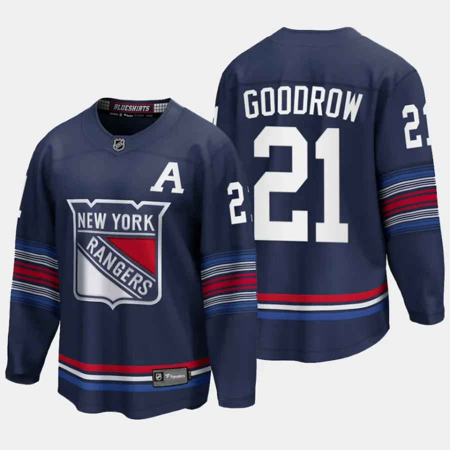 new york rangers barclay goodrow alternate 2023 24 premier breakaway player jersey navy