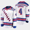 new york rangers braden schneider away breakaway player jersey white