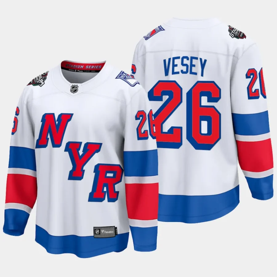 new york rangers jimmy vesey 2024 nhl stadium series breakaway player jersey white