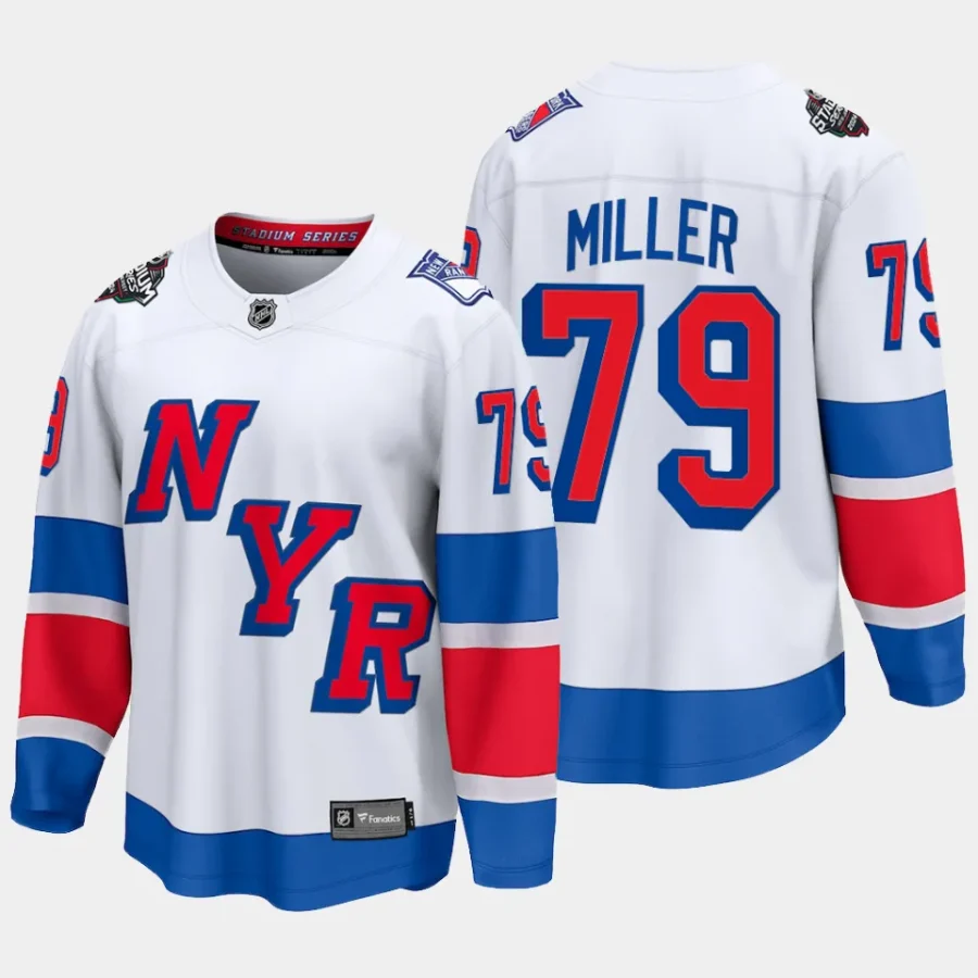 new york rangers kandre miller 2024 nhl stadium series breakaway player jersey white