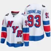 new york rangers mika zibanejad 2024 nhl stadium series breakaway player jersey white