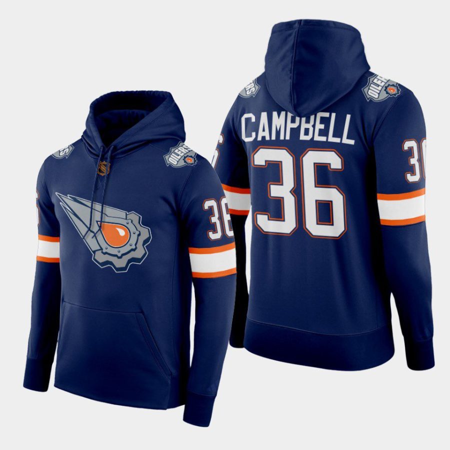 oilers jack campbell navy reverse retro 2.0 pullover hoodie