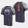 oilers navy fathers day greatest dad raglan tri blend t shirt