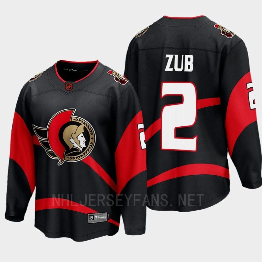 ottawa senators artyom zub special edition 2.0 2022 breakaway player retro jersey black