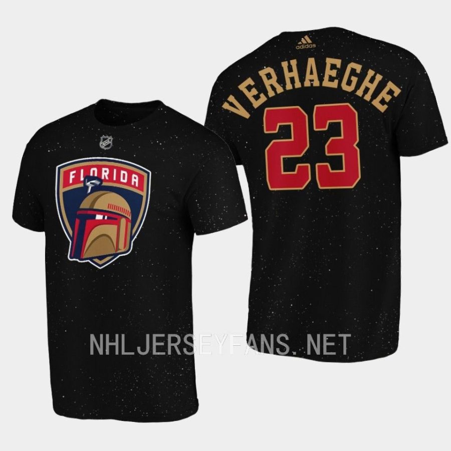 panthers carter verhaeghe black 2022star wars night t shirt