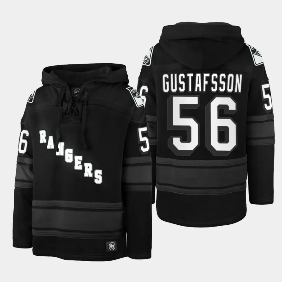 rangers erik gustafsson anthracite stadium lights superior lacer hoodie