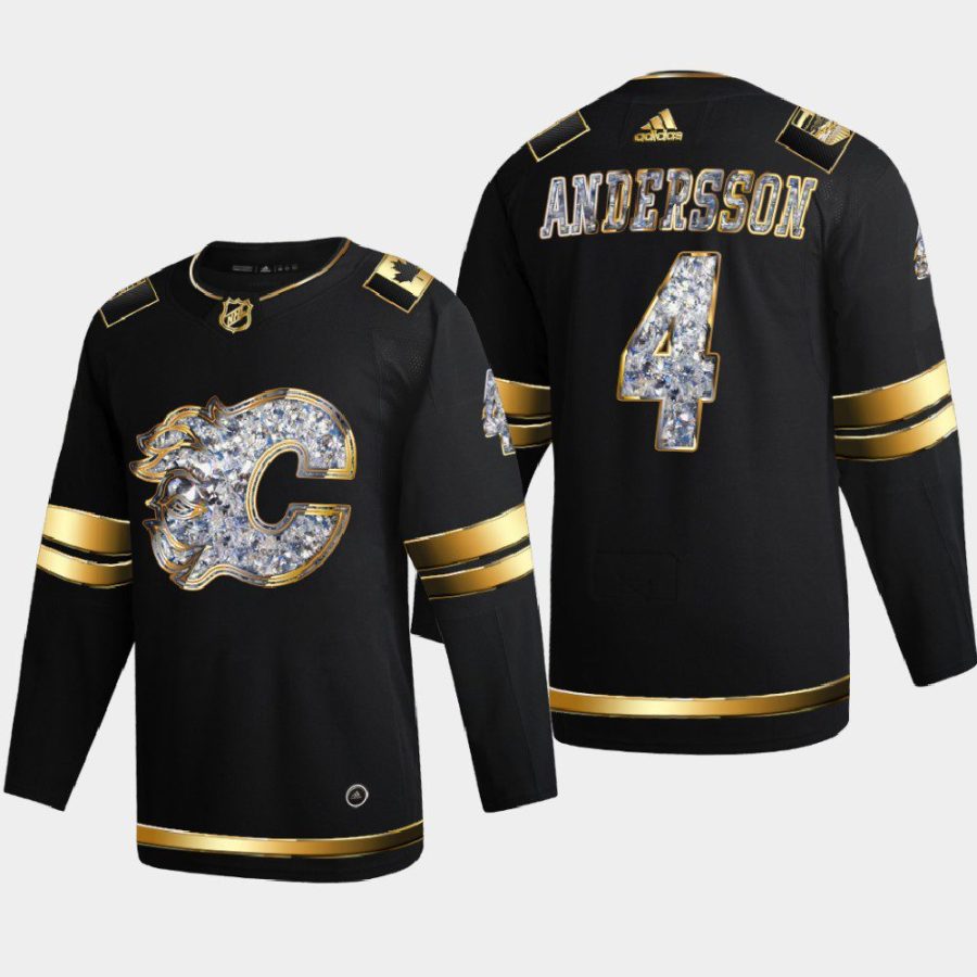 rasmus andersson flames black 2022 stanley cup playoffs diamond edition authentic jersey