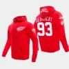 red wings alex debrincat red classic chenille full zip jacket hoodie