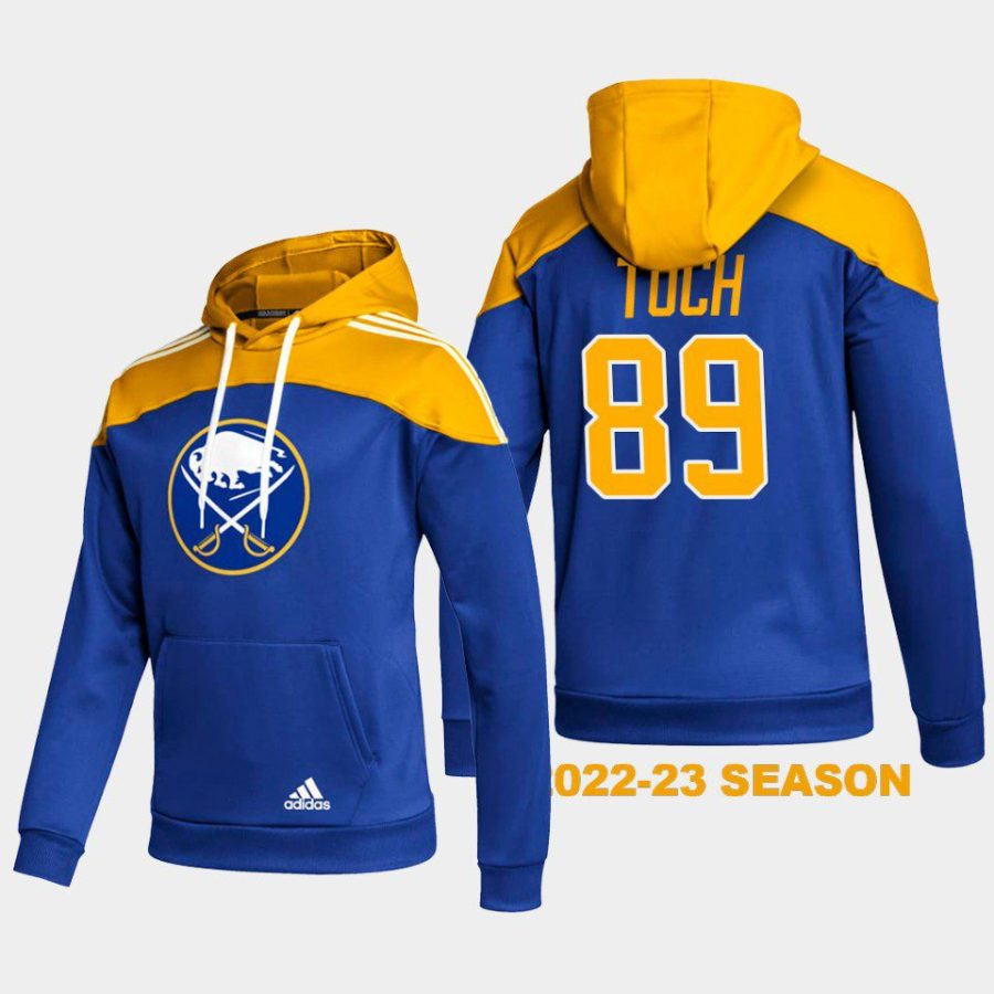 sabres alex tuch blue stylish aeroready pullover hoodie