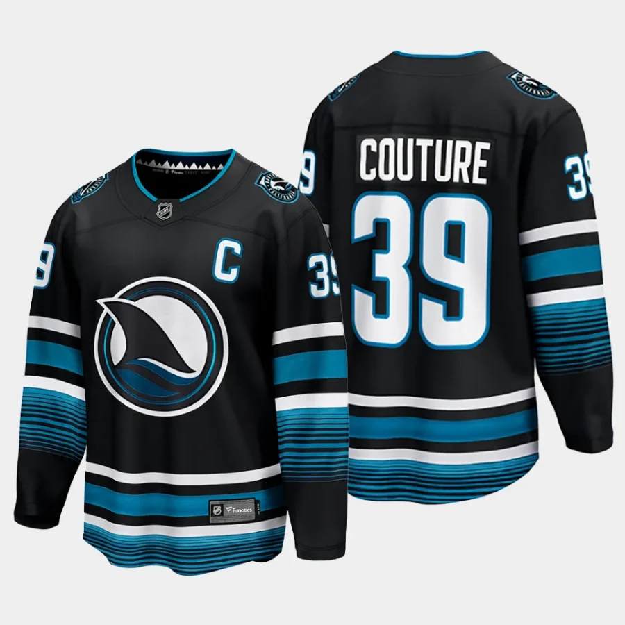 san jose sharks logan couture cali fin 3rd alternate 2023 24 breakaway player jersey black