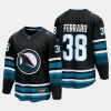 san jose sharks mario ferraro cali fin 3rd alternate 2023 24 breakaway player jersey black