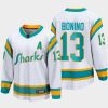 san jose sharks nick bonino special edition 2.0 2022 breakaway player retro jersey white