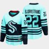 seattle kraken oliver bjorkstrand special edition 2.0 2022 breakaway retro jersey teal