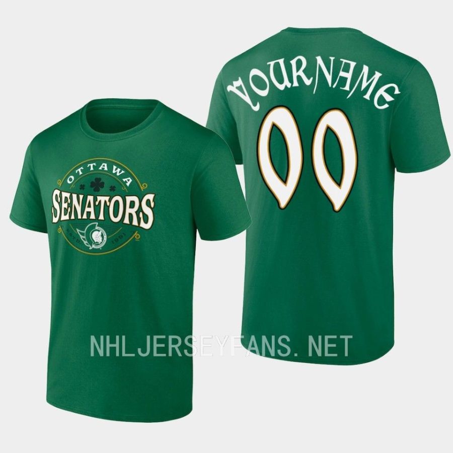 senators custom greenlucky gift 2023st. patricks day t shirt