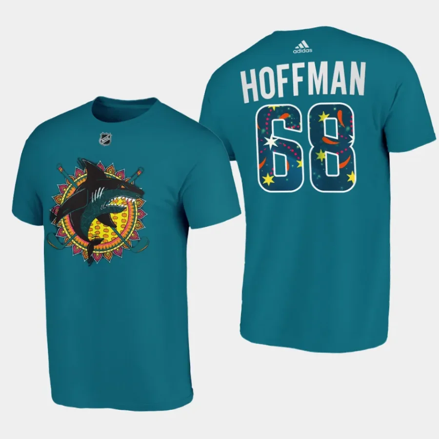 sharks mike hoffman teal diwali night t shirt